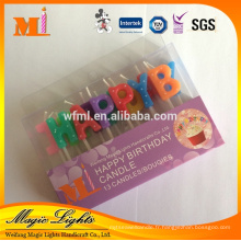 Bougies alphabet Assortiment de joyeux anniversaire pour enfants